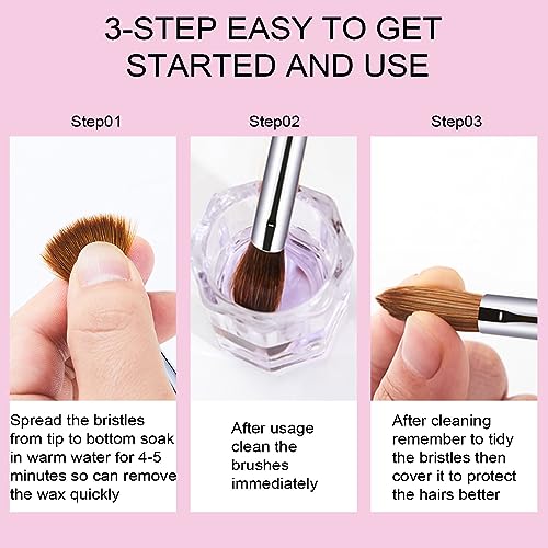 Acrylic Nail Brush Size #10, 100% Pure Kolinsky Nail Art Brushes for Acrylic Application, Sturdy Handle Oval Shaped Acrylic Powder Nail Design Tools for Professional Manicure DIY
