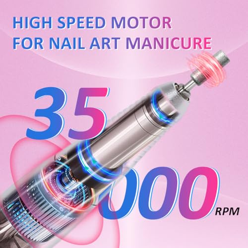 Nail Drill Handpiece Replacement,Nail Art Drill Handpiece Nail Drills Handle Machine Electric Acrylic Gel Nail Polishing Sanding Replacement Handle