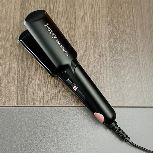 Portable Hair Straightener, 1.5 Inch Wider Plate Flat Iron for Short & Long Hair, Ceramic Travel Hair Straightener with Argan Oil & Keratin Infused, Universal Voltage, with Storage Bag