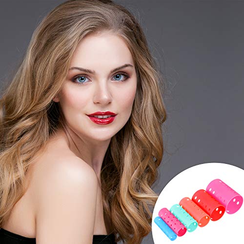 54-Piece Multicolor Magnetic Rollers Set with Hair Rollers, Duck Teeth Bows, and Hair Clips - Hairdressing Curlers Tools for Men, Kids, and Women