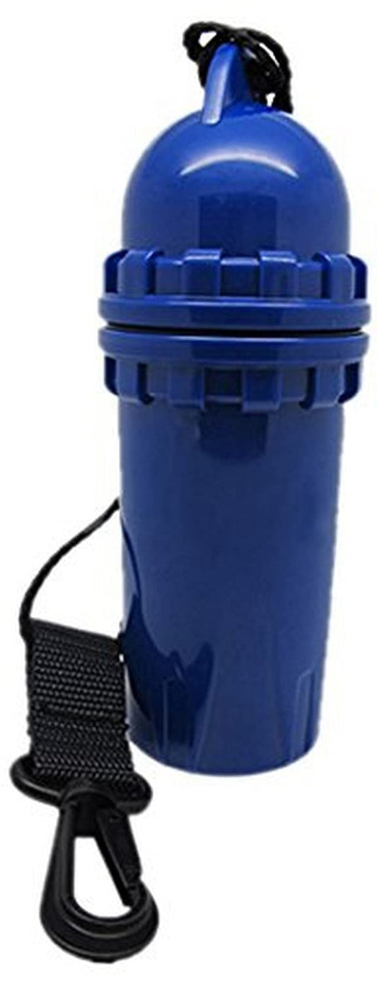Scuba Choice Scuba Diving Snorkeling Cylindrical Dry Box with Clip, Blue