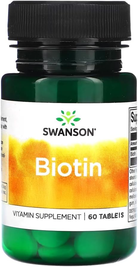 Swanson Timed-Release Biotin 10Vitamin 000 mcg 60 Tabs