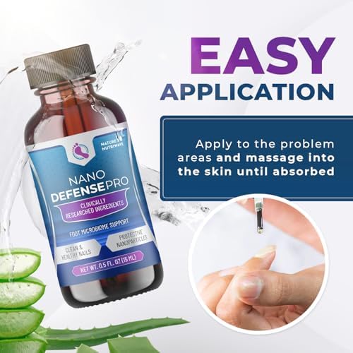 NanoDefense Pro - Original Formulated Toenail Treatment Drops, Extra Strength Nail Repair Solution for Toe Nails, Support healthy Skin & Nails -100% Natural - 1 Month Supply