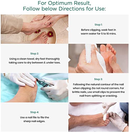 Toenail Clippers by Blizzard - Podiatrist Double Action Mycotic Nail Nipper - 6 inch Cantilever Nail Cutter German Forged Heavy Duty - Double Spring Model