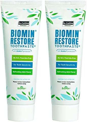 Dr. Collins BioMin Restore Toothpaste for Tooth Sensitivity, 3.5oz (Pack of 2)