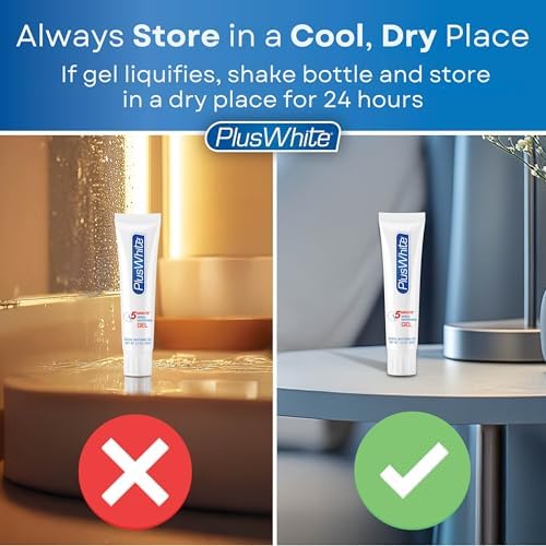 Plus White Speed Whitening Gel - Works in 5 Minutes - Professional Teeth Whitening w/Dentist Approved Ingredient (2 oz, Pack of 2)