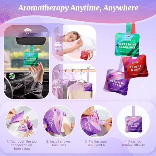 Shower Steamers Aromatherapy - 18 Pack Shower Bombs Natural Organic Essential Oils, Birthday Gifts for Women, Self Care Relaxation Gifts for Mom Wife Her Grandma Sister