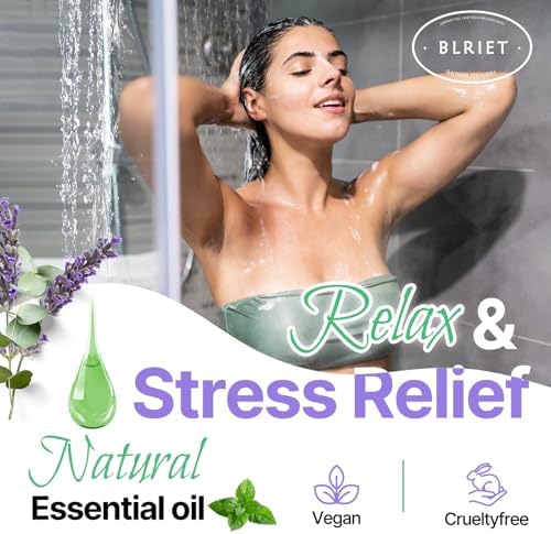 Shower Steamers Aromatherapy BLRIET 8 Pack Gifts for Women, Birthday Christmas White Elephant Gifts Stocking Stuffers for Adults Her Mom Him Home Spa Gym Natural Essential Oil Self Care Relaxation