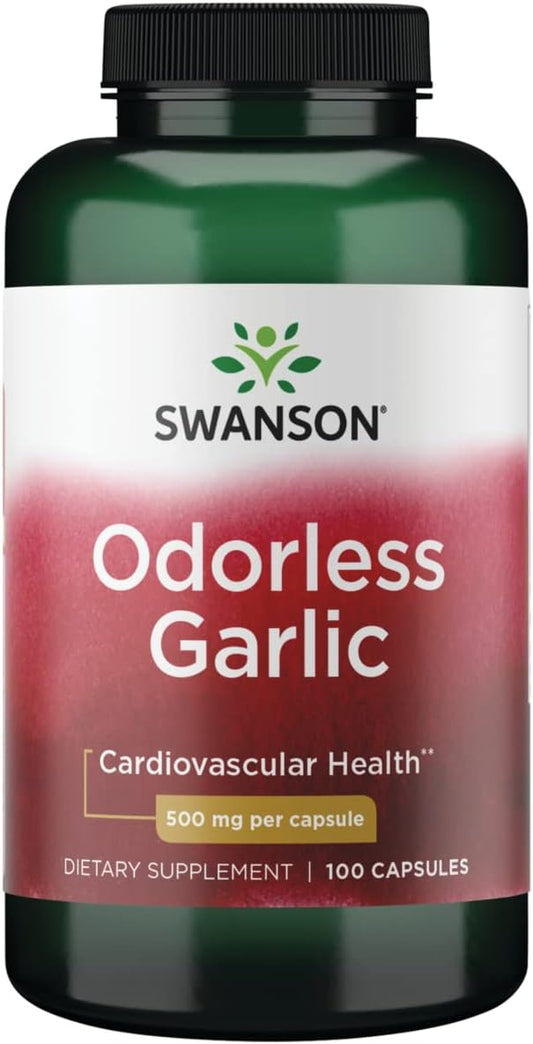 Swanson Best Garlic Odor-Cont 500 MG 100 Cap