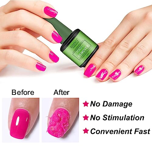 3Pcs Magic Nail Polish Remover, Soak-Off Quick,Quickly & Easily Professional Remove Gel Nail Polish, Gel Polish Remover for Nails