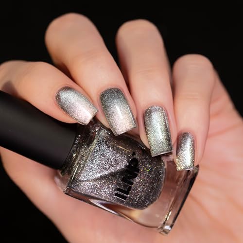 ILNP Moonlit - Charcoal Magnetic Holographic Nail Polish - Vegan, Cruelty Free, Non Toxic