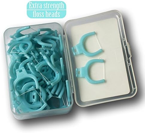 T.Smile Evolutionary Clean Dental Flossers, Kit of Refills Plus Mid-Length Handle (2 Handles + 200 Refills)