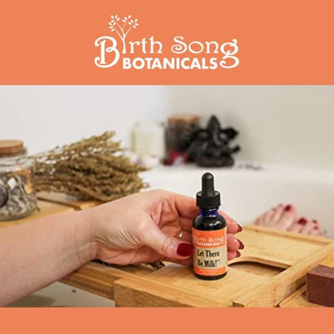 Let There Be Milk! Herbal Breastfeeding Tincture to Support Breast Milk Supply for Lactating and Pumping Moms with Fenugreek and Goat's Rue, 2oz Bottle