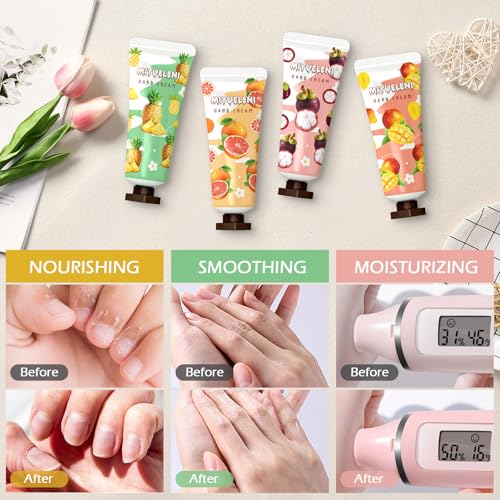 50 Pack Hand Cream Gift Set for Women, Bulk Mini Hand Lotion Teacher Appreciation Gifts, Travel Size Hand Cream for Dry Cracked Hand, Christmas Bridesmaid Lotion Gift Party Favors for Nurse Coworker