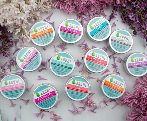 Aromi Hot Mess Solid Perfume | Fruity, Floral Fragrance, Vegan, Cruelty-free, Wax Scent, Travel, Funny Gift Idea, Grapefruit, Rose, Orchid Handmade (Hot Mess)