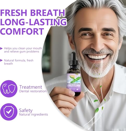 Gum Restore Drop - Gum Repair for Receding Gums & Stain Removal Natural, Fresh Breath and Portable Oral Care Solution (1pcs)