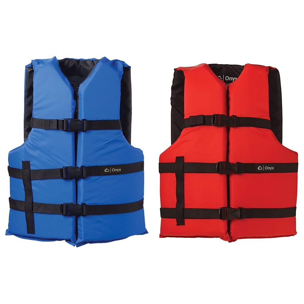 ONYX General Purpose Boating Life Jackets (Universal, Oversize) | 2-Pack