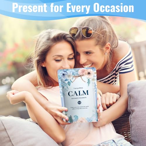 Shower Steamers-15 Pack Shower Bombs with Lavender Scent, Self-Care Presents for Women Who Have Everything, Relaxation Birthday Presents for Women, Valentines Day Presents for Her