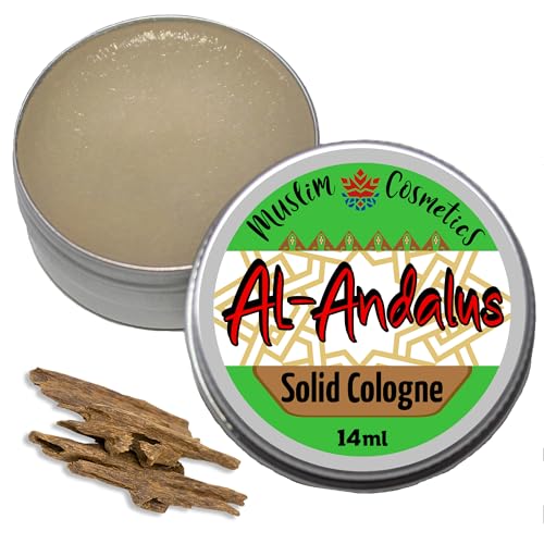 Agarwood oil SOLID Cologne | Andalusian Oud | Incense | Halal | Vegan || Made in Canada - Muslim Cosmetics - Al-Andalus 0.5oz / 14ml