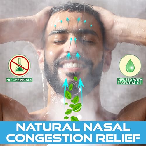 Shower Steamers for Men - 15 Pack Eucalyptus Aromatherapy Shower Steamers, Strong Scent, Long Lasting, Premium Essential Oils, Gifts for Men Relaxation and Sinus Relief