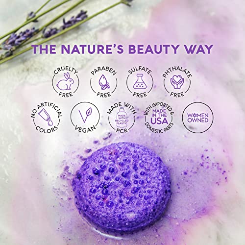 Nature's Beauty Aromatherapy Lavender Chamomile Sleep Shower Steamers Gift Set Single-Pack, Luxury, Fizzy, Spa Shower Steamer to Help Calm + Soothe The Senses, 16.8 oz | 16 ct ea (1 Pack)