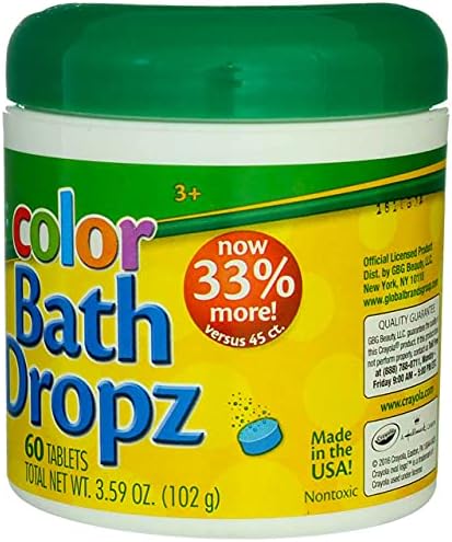 Crayola Color Bath Dropz 3.59 Ounce - 60 Tablets (Pack of 4)