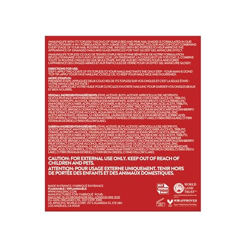 Nails Inc It's Topless Gel-Like Nail Polish Duo, 4-in-1 Base Coat, Treatment, Color & Top Coat, Long Lasting, Strong, Chip Free Nails, Glossy Salon Quality Manicure, Air Dry Nail Polish, 2 Piece Set