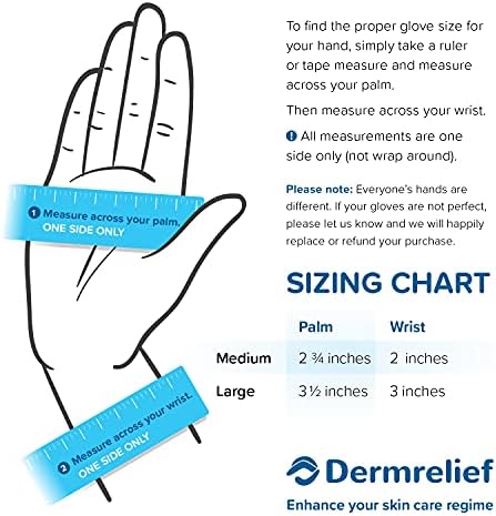 Cotton Gloves - for Beauty, Dry Hands, Eczema, Dermatitis and Psoriasis (7 Pairs) with Free Gifts (Professional Nail Buffer & Washing Bag) (Large)