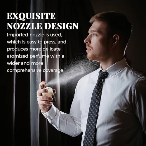 Perfume for Men, Long-Lasting Luxury Fragrance,Eau de Parfum, Ambergris Musk Fruity Chypre, 3.4 Fl oz
