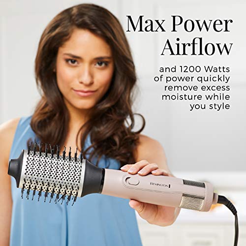 Remington Pro Wet2style Oval Dryer & Volumizing Brush, 1 Count (Pack of 1), Blush