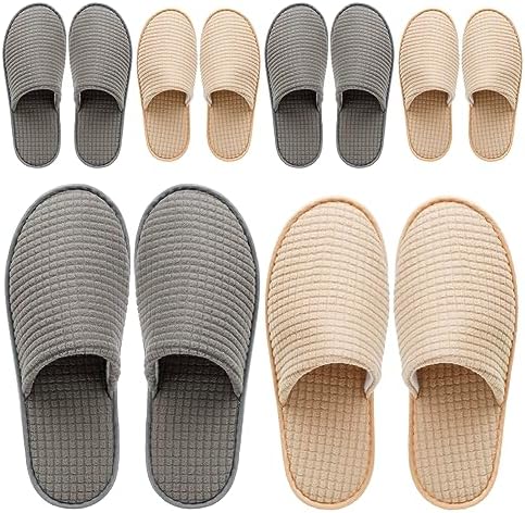 6-10 Pairs Spa Slippers, Non Slip Disposable Slippers For Guest, Washable Reusable, Which Can Be Used As Women Men, House, Indoor, Bathroom, Bedroom, Hotel, Bride Slippers
