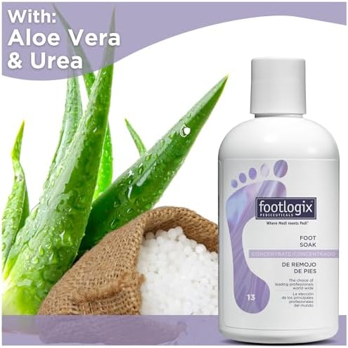 FOOTLOGIX Foot Soak Concentrate, 8.45 oz - Gentle Cleansing, Foot Bath Soak, Soften Dry Feet and Calluses