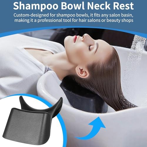 Silicone Shampoo Bowl Neck Cushion - Ergonomic Salon Hair Washing Neck Support Pillow, Non-Slip Shampoo Tray Neck Rest for Spa and Salon Basins, Comfortable Hairdressing Sink Accessory for Hair Care