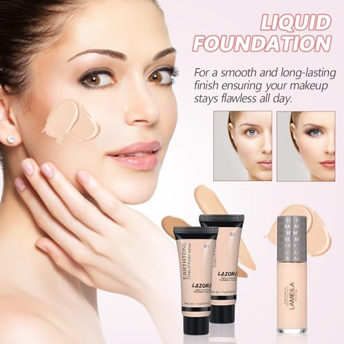 All in One Makeup Kit for Women Multi-Purpose Makeup Set - Eyeshadow Palette, Concealer Foundation Adult Professional and Beginner Portable Full Trunk Makeup Kits Women's Full Kit