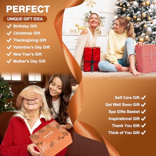 Fall Gifts Baskets for Women Mom Grandma Her Wife Girlfriend,Relaxing Spa Gifts for Teacher Friend Sister Grandma,Self Care Gifts Box,Thinking of You,Breast Cancer Gifts,Thank You,Retirement Gifts