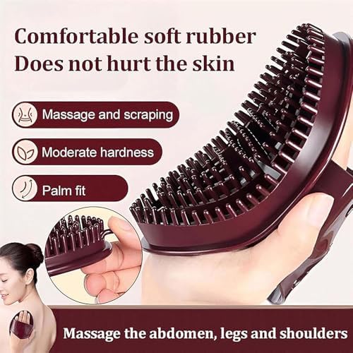 Meridian Brush Massage Brush, Body Relaxation Meridian Massage Brush (2), Gentle Exfoliation, Moisturizing