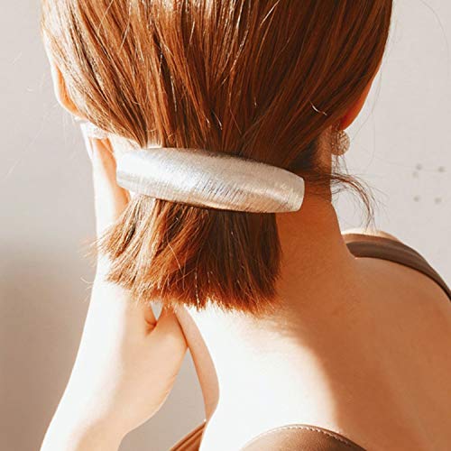 DeD Pack of 5 Women Hair Clips Metal Hair Pins Simple Retro Large Hair Barrettes French Clip Barrettes For Women Lady(Gold)