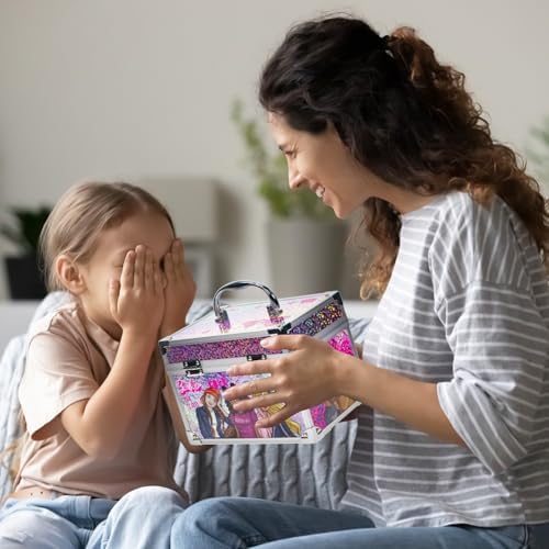 Barbie Movie Kids Makeup Kit for Girls, Real Washable Toy Makeup Set, Barbie Gift, Play Makeup and Pretend Play Toys Ages 3 4 5 6 7 8 9 10 11 12, By Townley Girl