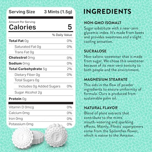 Flintts Mints 2x After Party Pack - Mint (2), Strawberry Magic (2), Lemon(2) - Sugar Free & Vegan, Mouth Watering Mints for Oral Health - Breath Freshener Mint Pocket Size - Dry Mouth Products