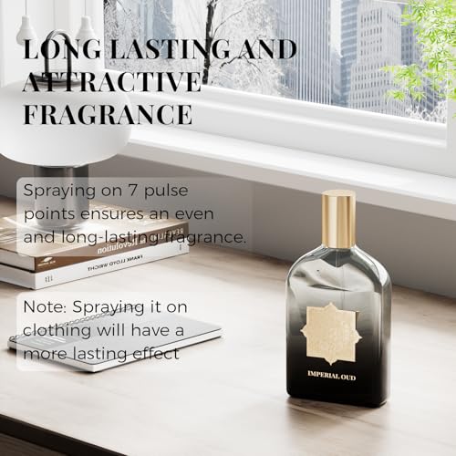 Perfume for Men, Long-Lasting Luxury Fragrance,Eau de Parfum, Ambergris Musk Fruity Chypre, 3.4 Fl oz