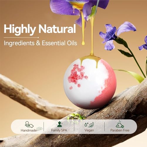 Bath Bombs for Women Gift Set, 20 Organic Bath Bombs with Essential Oil, Handmade SPA Bubble Bath for Relaxing, Gift for Her/Him, Women, Girls, Wife, Mother