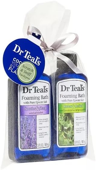 Dr Teal's Lavender & Eucalyptus 2-Piece Foaming Bath Gift Set