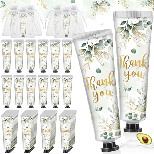 48 Sets Baby Shower Hand Cream Bulk Thank You Baby Shower Favors Bridal Thank You Hand Cream for Guests Travel Size Lotion with Organza Bags