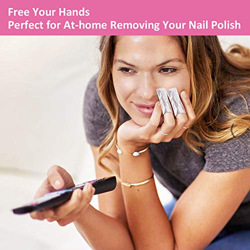 Gel Nail Polish Remover - Gel Polish Remover Wraps BTArtbox Nail Foil Wraps 200 Pcs Soak Off Gel Remover with 1 Pcs Cuticle Pusher for Removing Nail Polish at Home