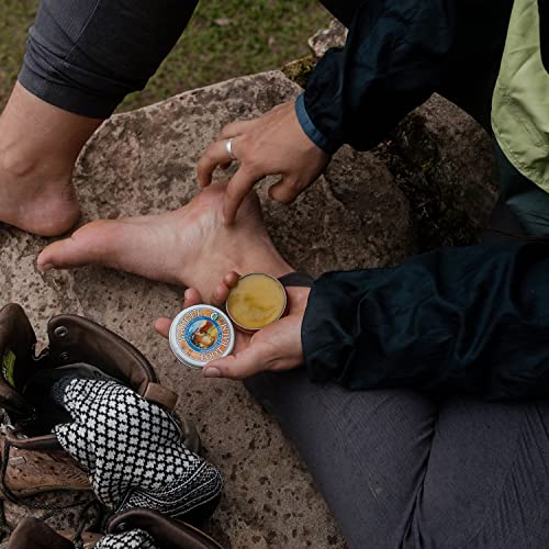 Badger Foot Balm, 100% Organic Foot Cream for Dry Cracked Heels and Feet, Fast Acting Foot Care for Women & Men, All-Natural Cracked Heel Treatment, 2 oz Tin, 2-Pack