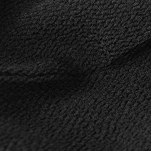 Valitic Exfoliating Glove Body Scrubber - Exfoliating Mitt Dead Skin Remover, Shower Face and Body Exfoliator - Korean Style Skin Scrubber Washcloth - Spray and Self Tan Remover, Pair Black