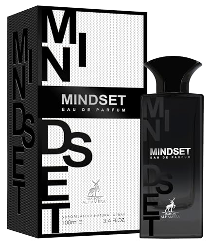 Maison Alhambra Mindset – Citrus, Gourmand, Floral, Amber – Eau de Parfum Spray Long-Lasting Fragrance for Unisex, 3.4 Ounce / 100 ml