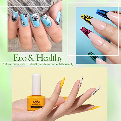 Born Pretty Nail Art Stamping Polish Holographic Chameleon Effect Fingernail Stamp Polish Set Manicure Print Nail Polish for Stamping Plates 24 Colors Bulk Nail Polish Set Gift Collection