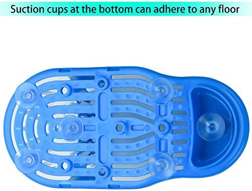 LUITON 2 Pack Foot Scrubber Massager Scrub Feet Cleaner Washer Brush for Shower Spa Massage Floor Slipper for Exfoliating Cleaning Foot