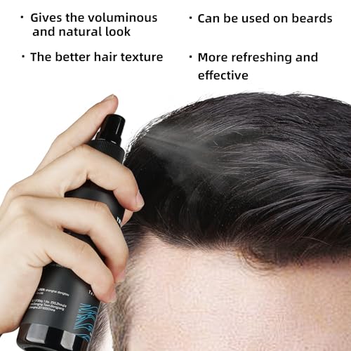 Natural sea salt spray for men,Add volume,thickness,texture&hairstyle,Beach Waves,6.0 fl oz,